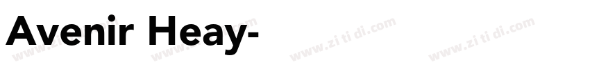 Avenir Heay字体转换